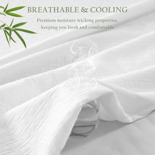 100 Waterproof Bamboo Mattress Protector with Deep Pocket
