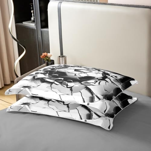 Feelyou Football Duvet Cover Set Soccer Print Twin Size