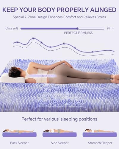 ChiXpace Dual Layer 4 Inch Mattress Topper Twin