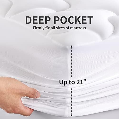 Sleep Zone Mattress Topper Twin Cooling Breathable Cover