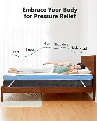 PERLECARE 3 Inch Cooling Mattress Topper Full Size