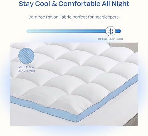 California Design Den Full Mattress Topper with Cooling Pillow Top