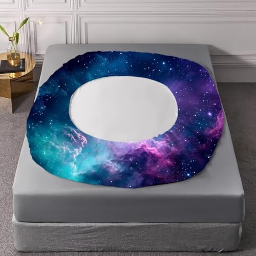 Blue Galaxy Sheet Set Twin Kids Starry Sky Bedding for Boys Girls