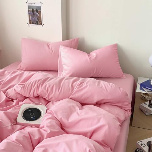 KimLuxz Twin XL Pink Duvet Cover Set