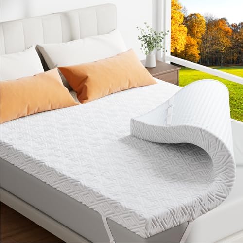 3 Inch Memory Foam Mattress Topper with Gel Cooling