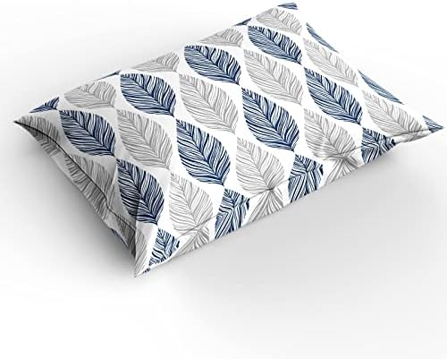 LooPoP Duvet Cover Set Leaf Geometric 3 Piece California King
