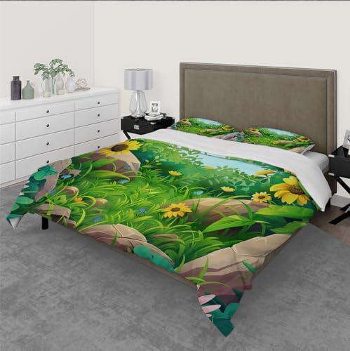 HOBBOY Cartoon Kids Duvet Cover Set 3 Piece 1