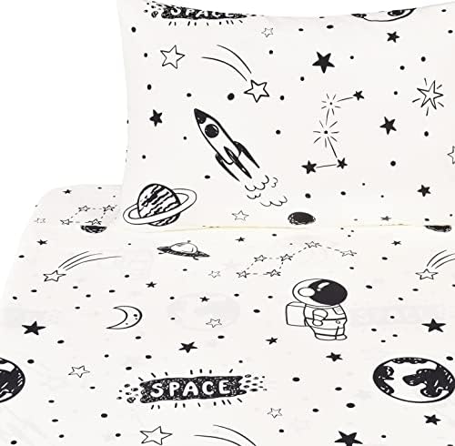J-pinno Space Astronaut Sheet Set for Kids