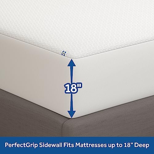 Sealy Complete Protection Mattress Protector Queen Size White 1