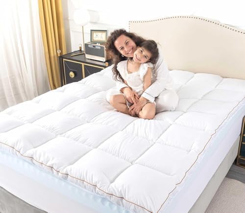 WhatsBedding Memory Foam Mattress Topper 5 Inch Comfort Cloud