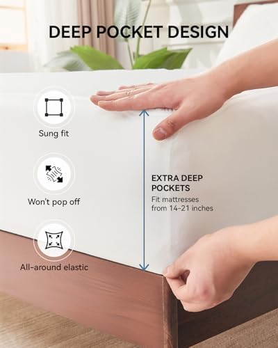 Kmall Queen Size Cooling Waterproof Mattress Protector Pad Cover