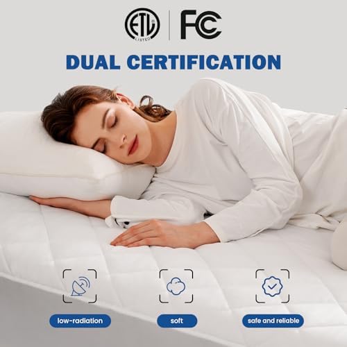 VALUXE Heated Mattress Pad Queen Size Dual Zone Heating