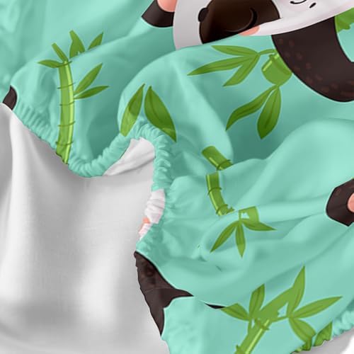 Panda Sheet Set 4Pcs Animal Themed Bamboo Pattern Kids Bedding