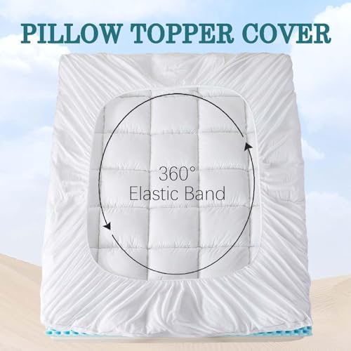 WhatsBedding Memory Foam Mattress Topper 5 Inch Comfort Cloud