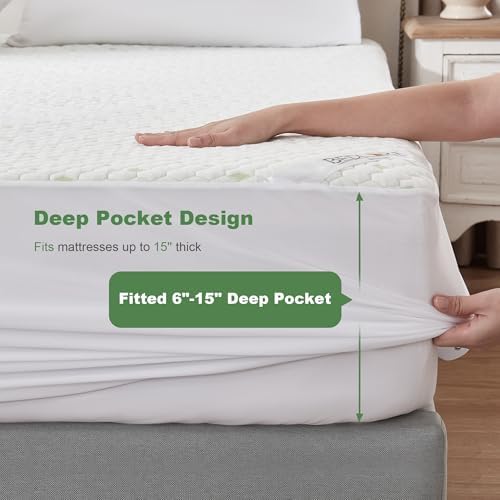 BEDLORE Twin Waterproof Mattress Protector 3D Air Fabric