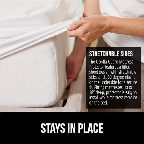 GORILLA GRIP Queen Mattress Protector 100 Waterproof