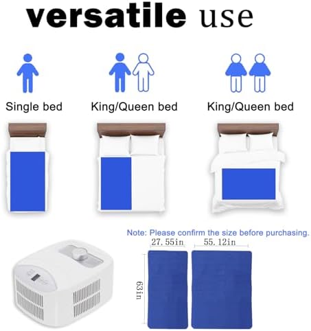 Water Cooling Mattress Pad for Cool Sleep 63x2755