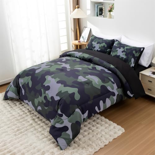 Holawakaka Twin Camouflage Bedding Set 5 Piece