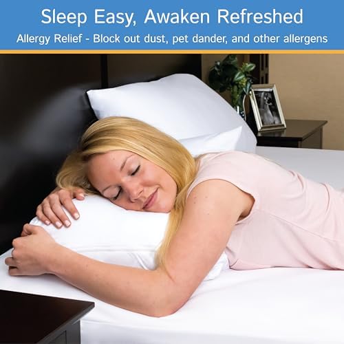 Four Seasons Essentials Queen Size Mattress Encasement - Waterproof Zippered Protector