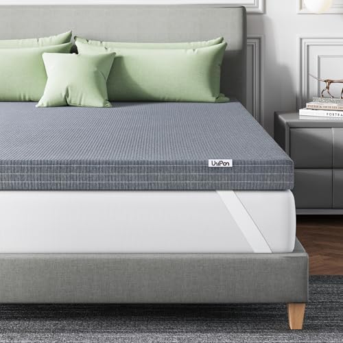 UniPon 4 Inch Firm Memory Foam Mattress Topper Twin Size