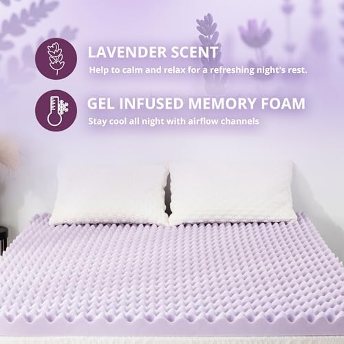 3 Inch Egg Crate Queen Memory Foam Mattress Topper