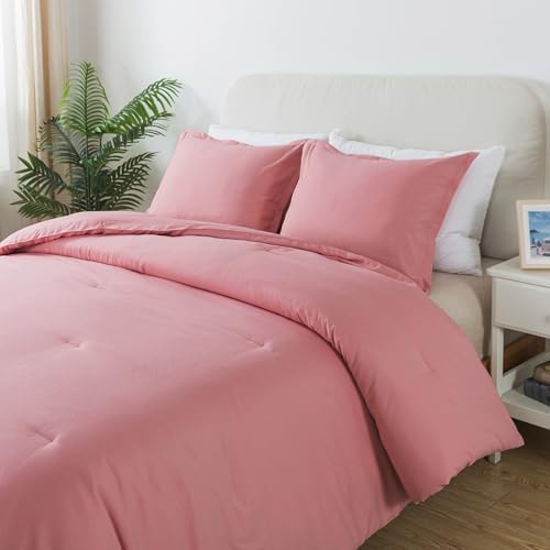 Caressma Queen Pink Comforter Set 3 PCS 1