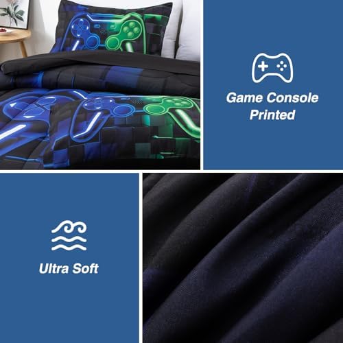 A Nice Night Boys Twin Size Gaming Comforter Set 1