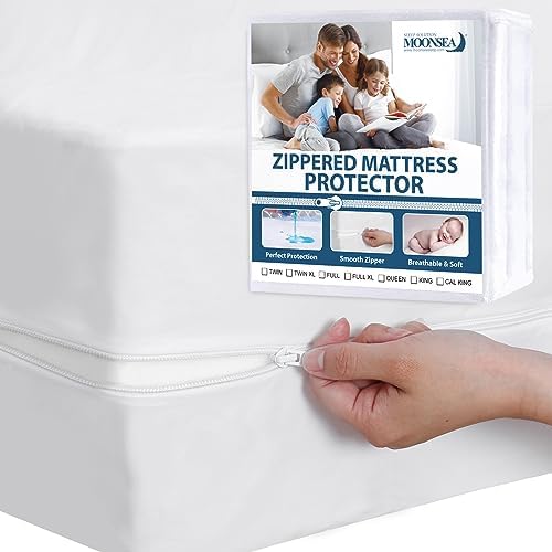 Moonsea Zippered Waterproof Mattress Encasement Twin Size