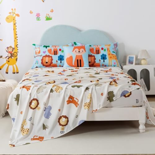 lishjekee Kids Animal Comforter Set Twin 6 Pieces 1