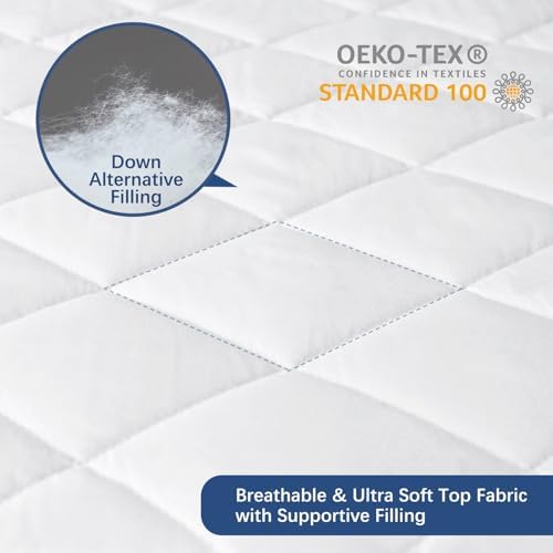 Moonsea Twin Mattress Pad Protector Waterproof and Absorbent