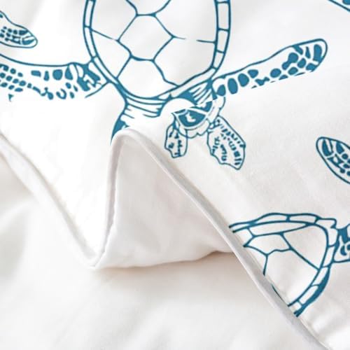 Feelyou Kids Sea Turtle Duvet Cover Set
