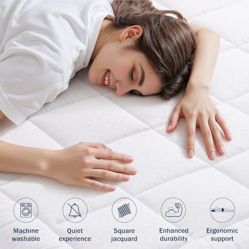 OLANLY Twin Quilted Mattress Pad with Deep Pocket