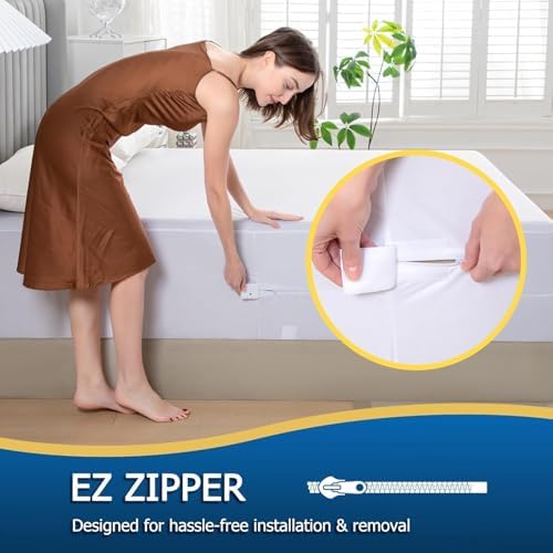 Parkdeny Twin Waterproof Mattress Cover Breathable Noiseless
