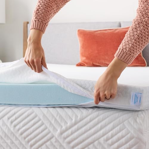 Linenspa 2 Inch Mattress Topper Cover - White