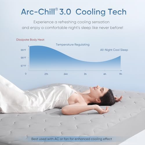 Elegear Queen Cooling Mattress Pad with TriSupport 3D Tech