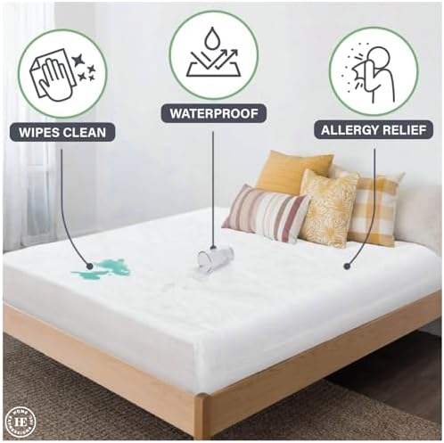 Home Expressions 4Gauge Vinyl Mattress Protector Queen Size