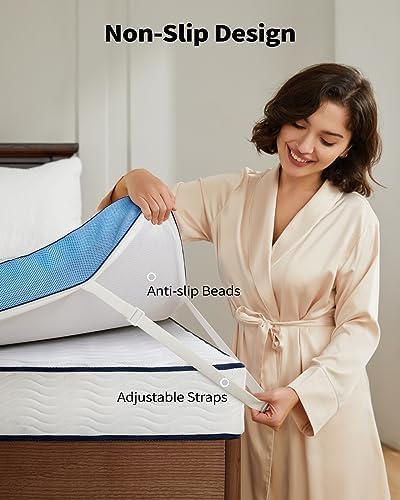 PERLECARE 3 Inch Cooling Mattress Topper Full Size