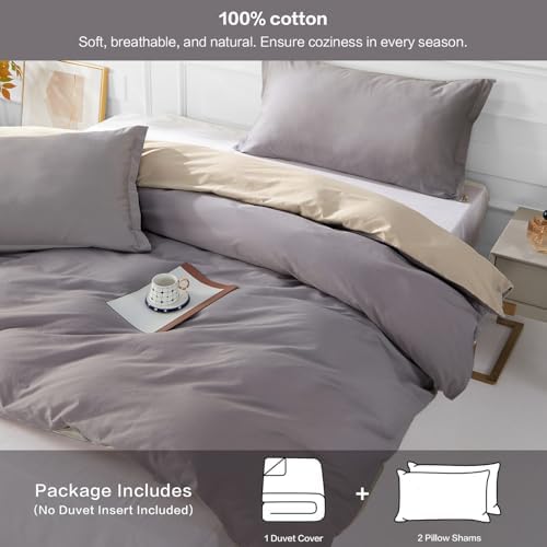 SAPHREAS Purple Duvet Cover Set 3pcs 80x90 Full Size Cotton