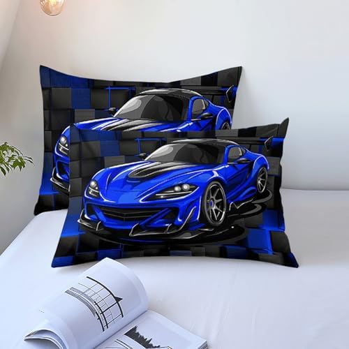 Race Car Comforter Set Twin Size for Boys
