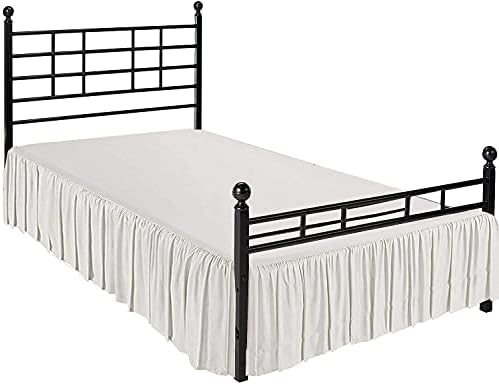 Neem Linen Ruffle Gathered Bed Skirt Queen Size