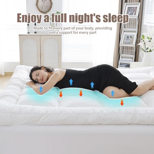WhatsBedding 5 Inch Memory Foam Mattress Topper Queen