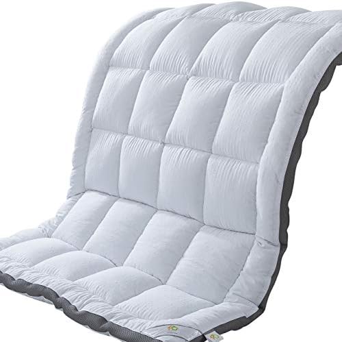 SUFUEE Mattress Topper Twin - 2inch Extra Thick Luxury Down Alternative Pillow Top