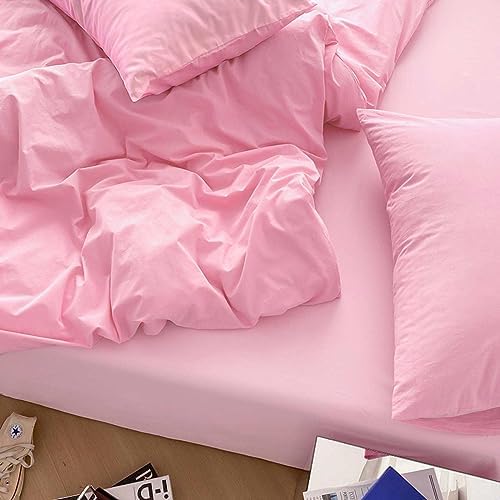 Nanko Queen Size Pink Comforter Set Plush 88x90 inch