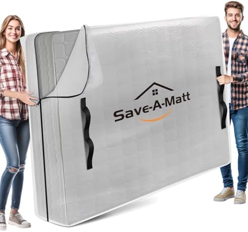 SaveAMatt Queen Mattress Encasement with 8 Handles