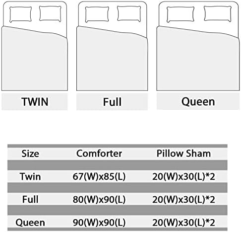 AILONEN Butterfly Comforter Set Twin Size Blue Lily Flowers 1