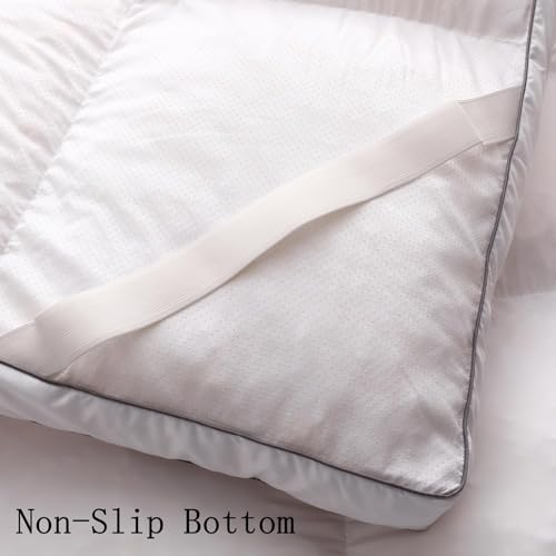TESIONE 3 Inch Memory Foam Mattress Topper Queen Size
