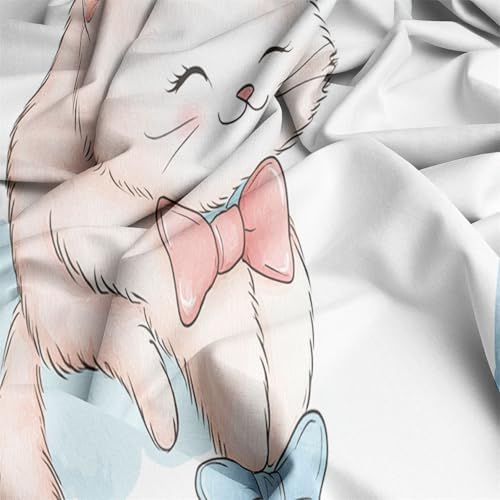Soft Cartoon Cat Duvet Cover Set Twin XL