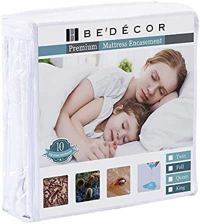 Bedecor Zippered Mattress Encasement for 3-6 Depth Mattress