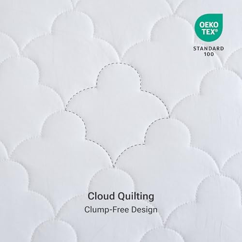Sleep Philosophy Twin Mattress Pad - Cotton Breathable Quilted Protector