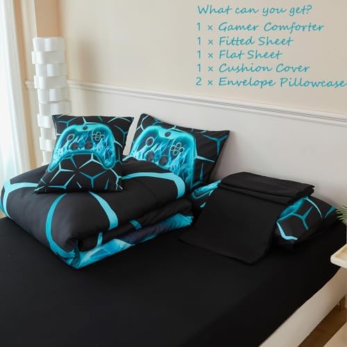 ZRNBAST Game Console Comforter Set for Kids 1